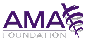 AMA Foundation logo with medical symbol.